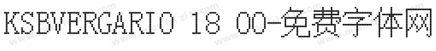 KSBVERGARI0 18 00字体转换